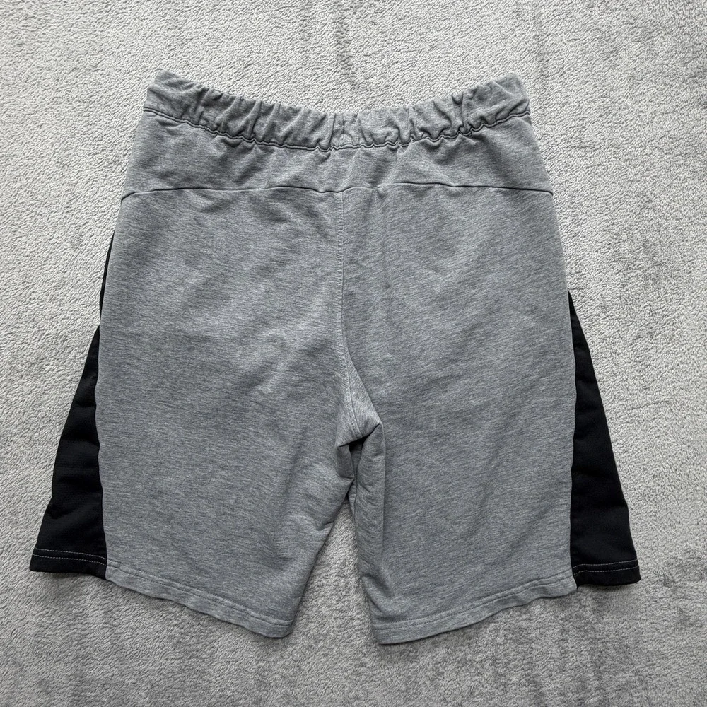 Puma Athletic Shorts Mens Small Gray Black Drawstring Pockets Performance Gym‎